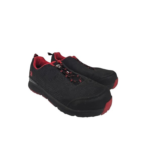 DAKOTA Men's 2410 CTCP Quad Comfort Anti Slip Low Cut Safety Shoes Black Red 13M - Picture 1 of 9